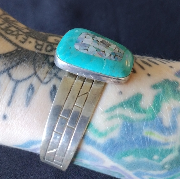 Jay King Sterling Silver Fire Opal and Turquoise DTR Bracelet - Picture 15 of 16